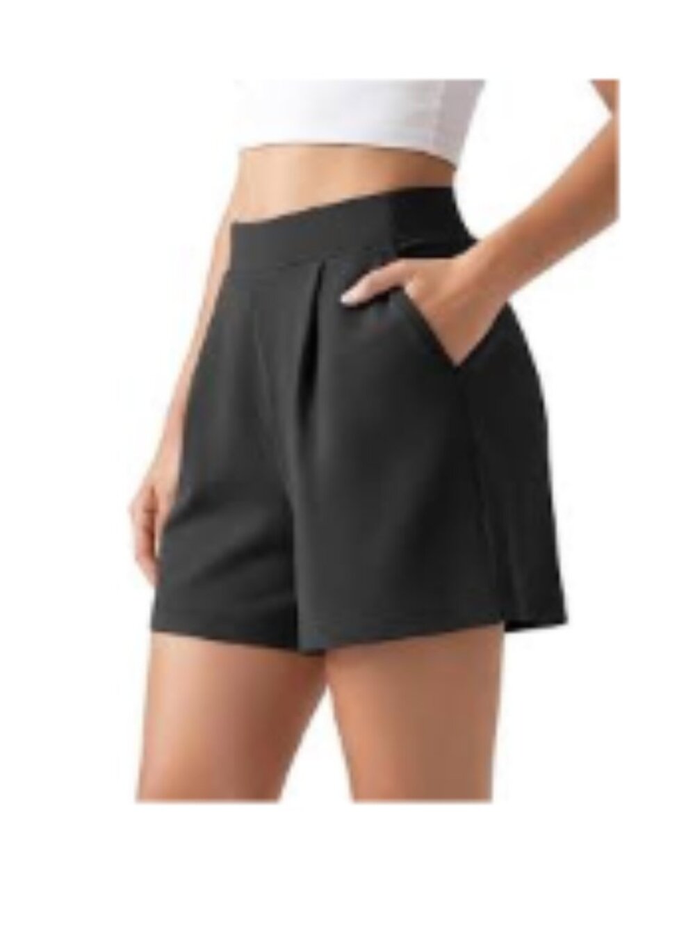 ODODOS Modal Ultra Soft High Waist Wide Leg Shorts with Pockets